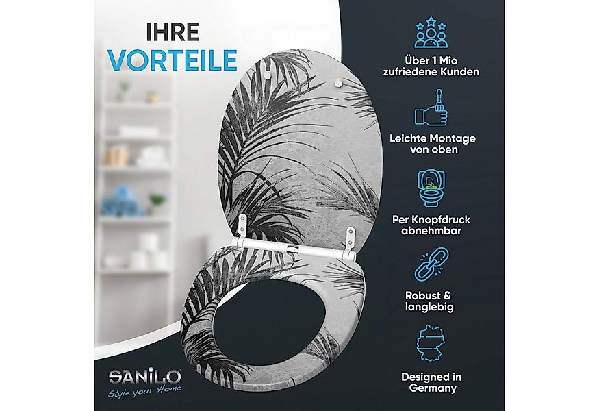 Sanilo WC-Sitz mit Absenkautomatik & Top Fix in vielen Designs, hochwertig, günstig online kaufen
