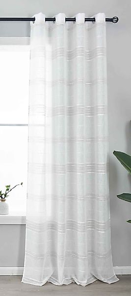 Gardinenbox Gardine, Ösen (1 St), halbtransparent, günstig online kaufen