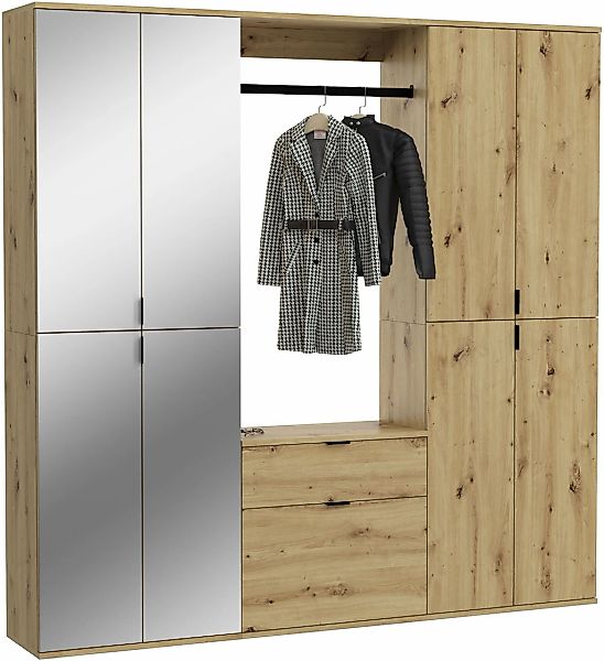 Home affaire Garderoben-Set "Trondheim, Breite 183 cm, 5-teilig, bestehend günstig online kaufen