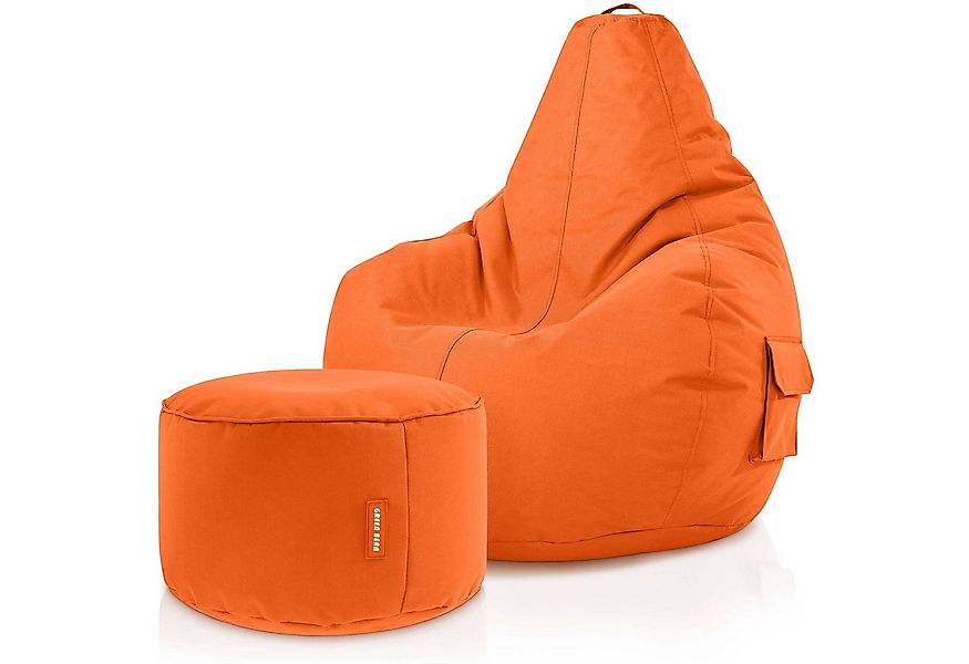 Green Bean Sitzsack Gaming Sitzsack + Hocker Cozy+Cube (Gaming Chair mit Fu günstig online kaufen