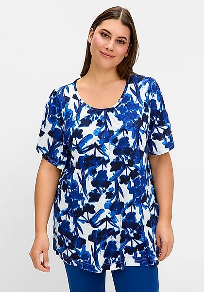 Sheego T-Shirt T-Shirt . mit kurzen Flügelärmeln, in A-Linie günstig online kaufen