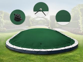 AirDeluxe Pool-Abdeckplane Ovale aufblasbare Poolplanen Schwimmbad günstig online kaufen