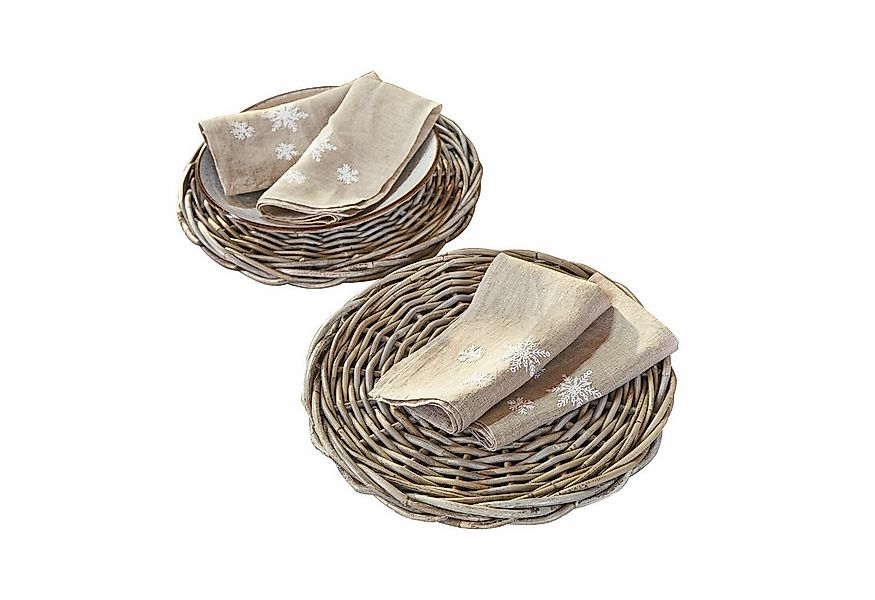 Mirabeau Platzset Platzteller 2er Set Bland braun günstig online kaufen