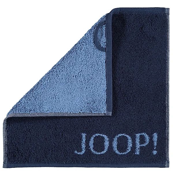 JOOP! Classic - Doubleface 1600 - Farbe: Navy - 14 - Seiflappen 30x30 cm günstig online kaufen