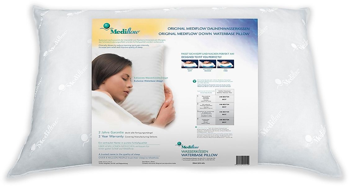 Mediflow Wasserkissen »Mediflow Original Daunenwasserkissen 5016 50x70cm«, günstig online kaufen