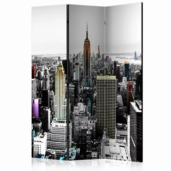 artgeist Paravent Iridescent skyscrapers  [Room Dividers] grau/schwarz Gr. günstig online kaufen