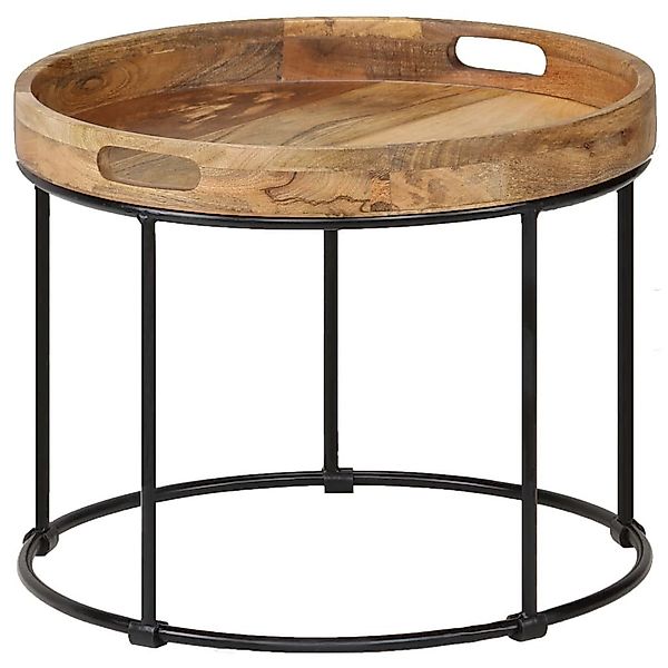 vidaXL Couchtisch Couchtisch Massivholz und Stahl günstig online kaufen