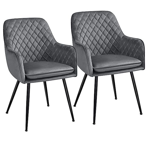 Yaheetech Esszimmerstuhl Küchenstühle (2 St), Stuhl-Set Polsterstühle mit A günstig online kaufen