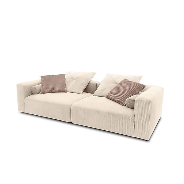 Bigsofa 800008, 2-Sitzer in Cord, mit Filzgleitern, 2er Couch, 304 x 135 x günstig online kaufen