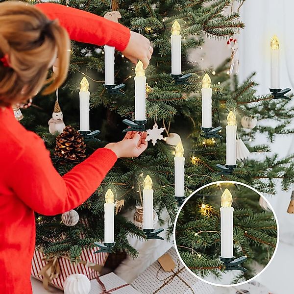 EXTSUD LED-Christbaumkerzen Weinachten LED Kerzen mit günstig online kaufen