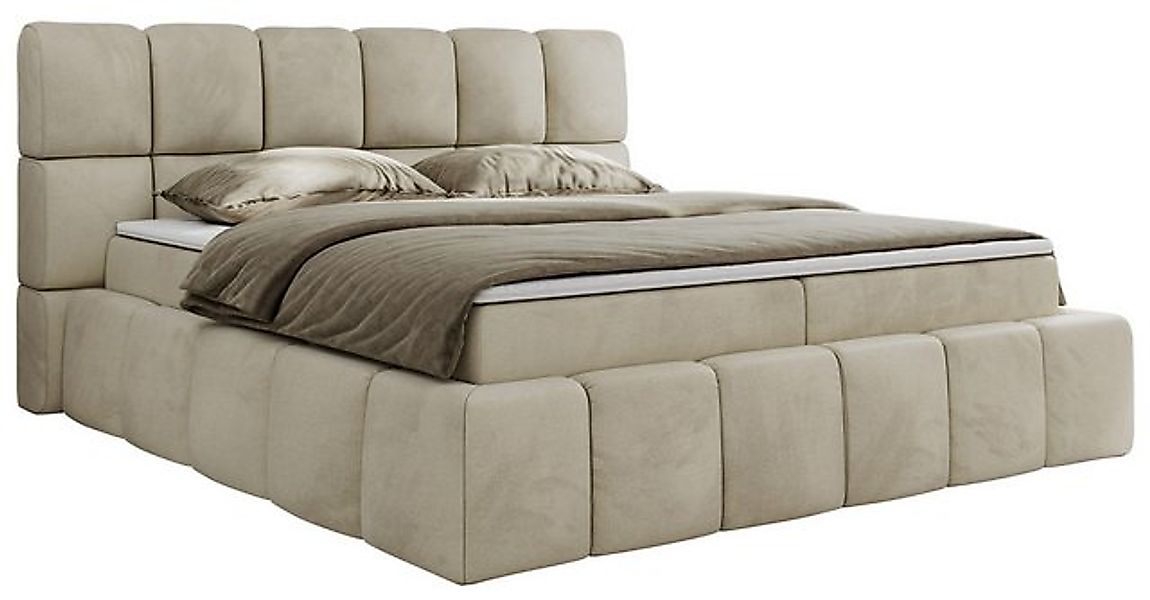 MKS MÖBEL Boxspringbett NIRA (Packung, Set, Topper T25, T30-Schaum, Multipo günstig online kaufen