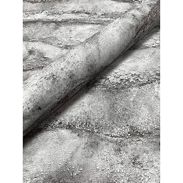 Newroom Vliestapete Lumina Grau Stein Modern FSC® günstig online kaufen