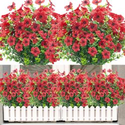 Kunstblumenstrauß 4 Bündel Künstliche Blumen Geranie günstig online kaufen