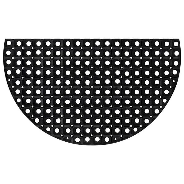 vidaXL Fußmatte Halbrund 45x75 cm Gummi 155656 günstig online kaufen