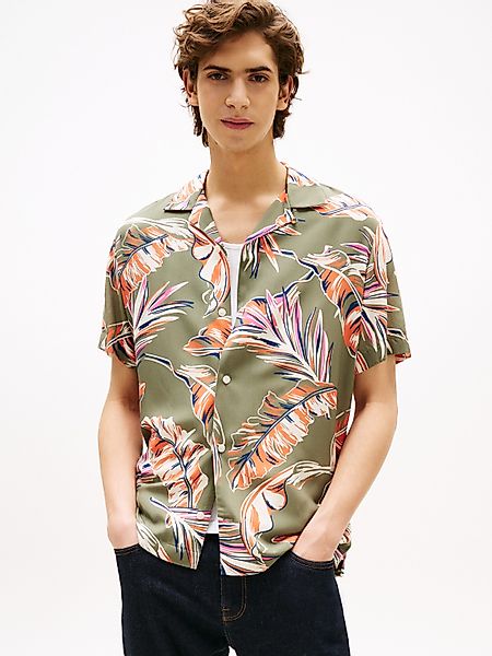 Tommy Hilfiger Kurzarmhemd LIGHTWEIGHT LEAF AOP günstig online kaufen