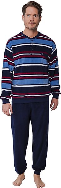 Robson Schlafanzug Herren Frottee Pyjama mit günstig online kaufen