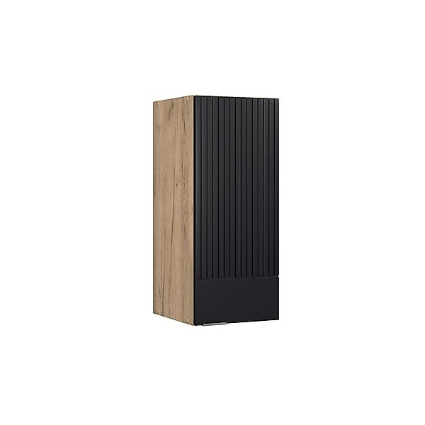 Vicco Hängeschrank Fame-Line, Schwarz gestreift/Goldkraft Eiche, günstig online kaufen