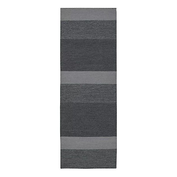 Granite Wollteppich dunkelgrau 80 x 240cm günstig online kaufen