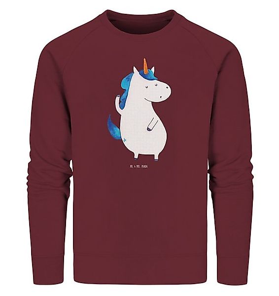 Mr. & Mrs. Panda Longpullover Einhorn Mann Größe S - Burgundy - Geschenk, S günstig online kaufen