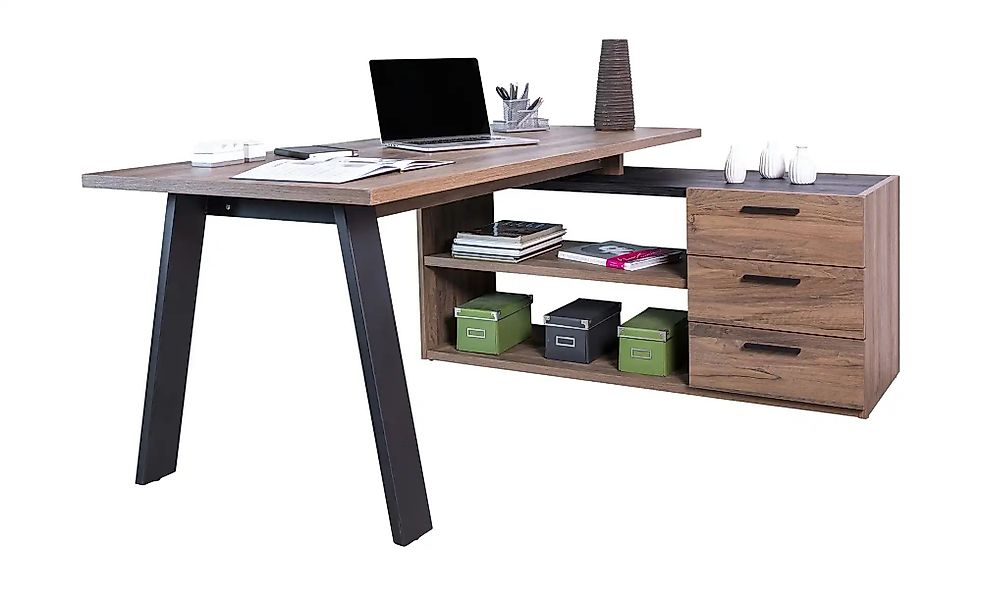 Eckschreibtisch mit Sideboard  Dahme ¦ Maße (cm): B: 143,5 H: 74,5 T: 171.5 günstig online kaufen
