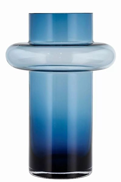 Lyngby Vasen Tube Vase Glas dark blue 30 cm (blau) günstig online kaufen