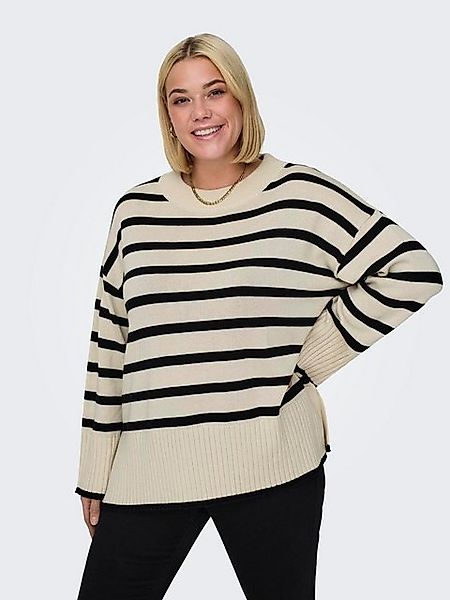 ONLY CARMAKOMA Rundhalspullover CARHELLA LS LOOSE STRIPED O-NECK KNT günstig online kaufen