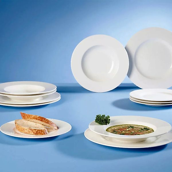 Villeroy & Boch Tafelservice »Wonderful World White«, (Set, 12 tlg., 4 Spei günstig online kaufen