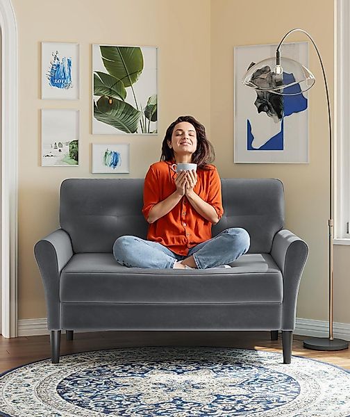 OUNUO Sofa 123CM kleine Couch 2 günstig online kaufen