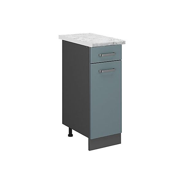 Vicco Schubladenschrank R-Line Schubladenschrank für die Küche Blau-Grau 30 günstig online kaufen