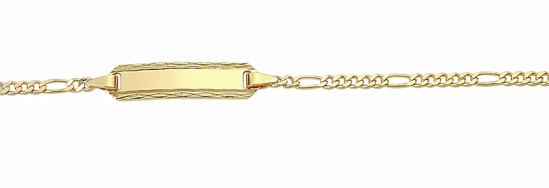 Adelia´s Goldarmband "333 Gold Figaro Armband 14 cm Ø 1,9 mm", Goldschmuck günstig online kaufen
