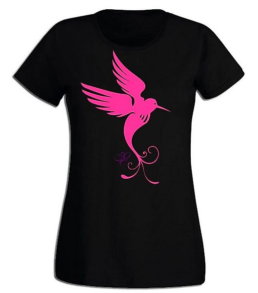 G-graphics T-Shirt Damen T-Shirt - Kolibri Pink-Purple-Collection, Slim-fit günstig online kaufen