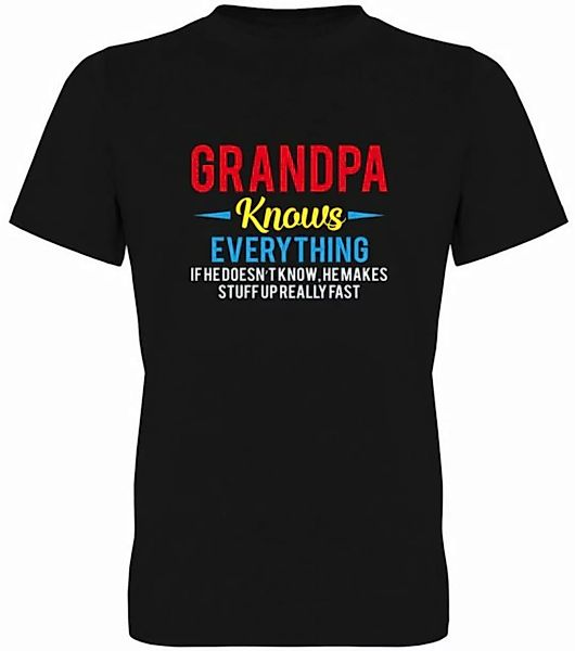 G-graphics T-Shirt Grandpa knows everything Herren T-Shirt, mit trendigem F günstig online kaufen