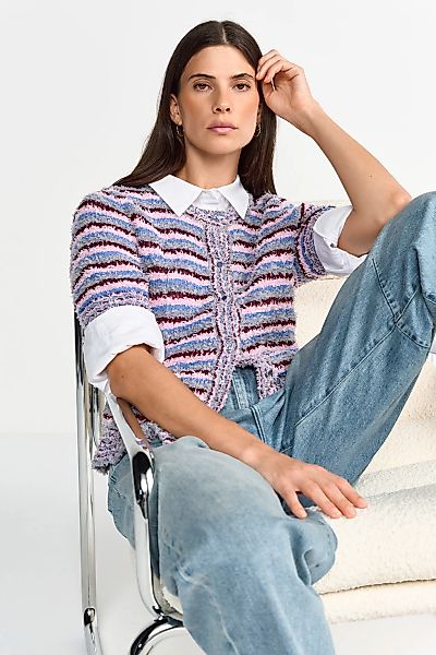 RICHROYAL Strickjacke, Mit Rundhalsausschnitt günstig online kaufen