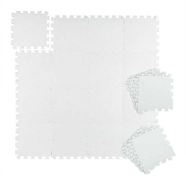 relaxdays Puzzlematte Bodenschutzmatte 30x30cm 24er Set günstig online kaufen