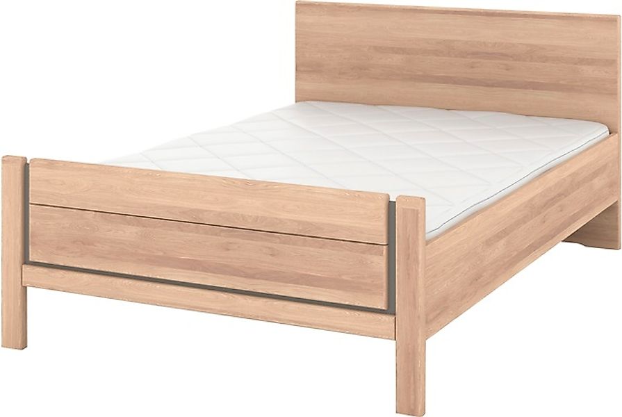 Musterring Holzbett »Sorrent, Bettgestell, Bettrahmen, teilmassiv Eiche«, ( günstig online kaufen