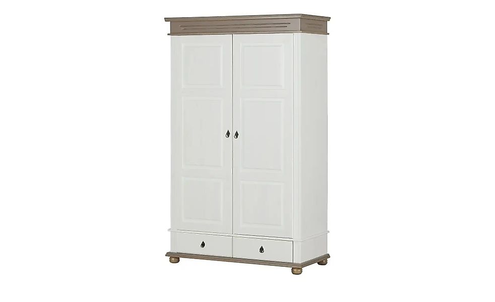 Drehtürenschrank Massivholz Fehmarn ¦ weiß ¦ Maße (cm): B: 136 H: 220 T: 62 günstig online kaufen