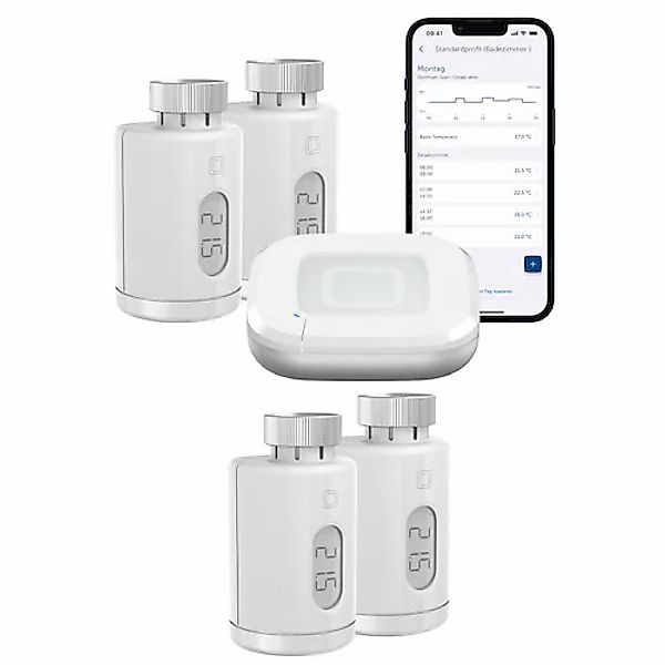 Homematic IP Heizkörperthermostat »Starter Set Heizen pure für 4 Heizkörper günstig online kaufen