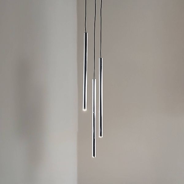 Hängeleuchte Sopel Lux, 3-flammig, rund, schwarz/silber, G9 günstig online kaufen