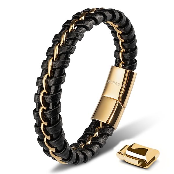 SERASAR Lederarmband Leder Herrenarmband "Joy" (Klassisch, günstig online kaufen