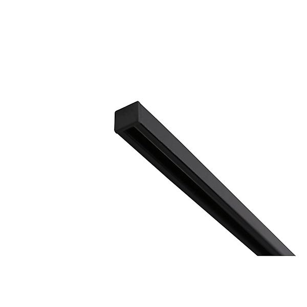 Deco-Raum Gardinenschiene nach Maß 1-Lauf Square Schwarz 180cm günstig online kaufen