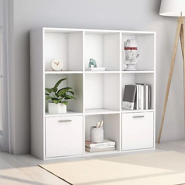 vidaXL Bücherregal Bücherregal Weiß 98 x 30 x 98 cm Spanplatte günstig online kaufen