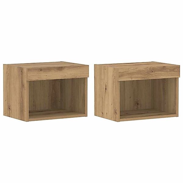 vidaXL TV-Schrank 2 Stk Eiche Handwerklich 40 x 30 x 30 cm 863101 günstig online kaufen