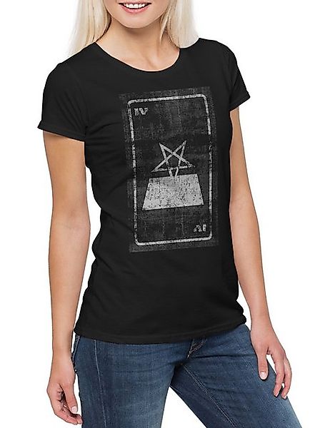 Urban Backwoods Print-Shirt Tarot The High Priest Damen T-Shirt Karte Karte günstig online kaufen