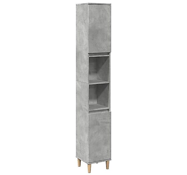 vidaXL Badezimmerspiegelschrank Badschrank Betongrau 30x30x190 cm Holzwerks günstig online kaufen