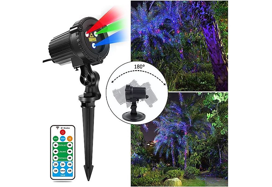 Jibenhome LED Gartenleuchte Laser Weihnachtsbeleuchtung,LED Laserprojektor günstig online kaufen