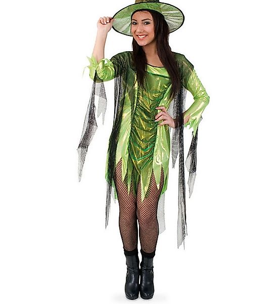 Fries Hexen-Kostüm Grünes Gift Hexen Kleid Kostüm Halloween Karneval Faschi günstig online kaufen