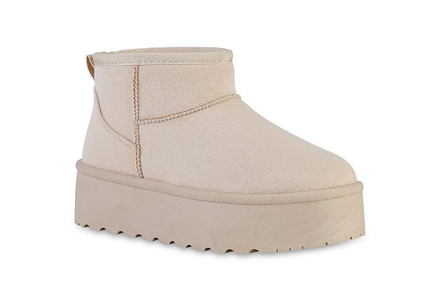 VAN HILL 840596 Plateaustiefelette Damen Warm Gefütterte Plateau Boots Prof günstig online kaufen