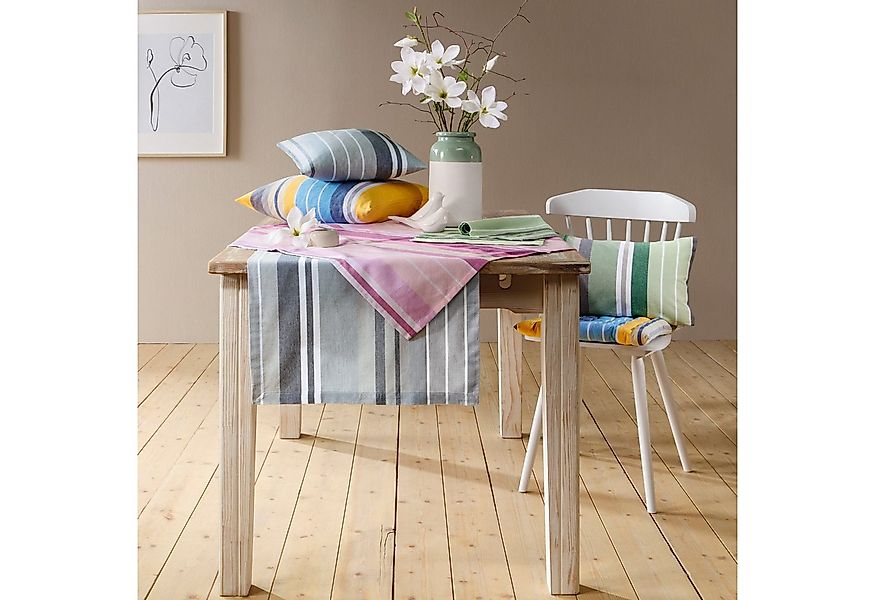 REDBEST Tischdecke Tischläufer, Baumwolle Streifen günstig online kaufen