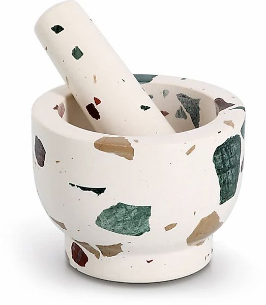 Zeller Present Mörser »& Stößel-Set, "Terrazzo"«, Natur-Granit, 1,7 kg, 240 günstig online kaufen