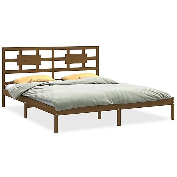 vidaXL Massivholzbett Honigbraun 200x200 cm1090987 günstig online kaufen